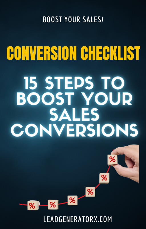 Get Your Free Conversion Checklist Now