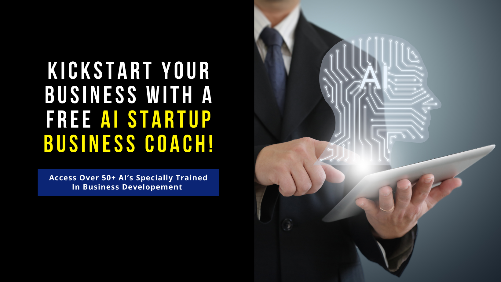 Start your business with AI. Get Free access to AI Business coach - your startup business coach 