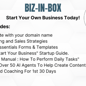 Biz In a Box Package Start and grow your business with AI